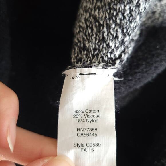 Madewell Chronicle Texture Pullover Sweater Colorblock Textured Black Small - Picture 11 of 11